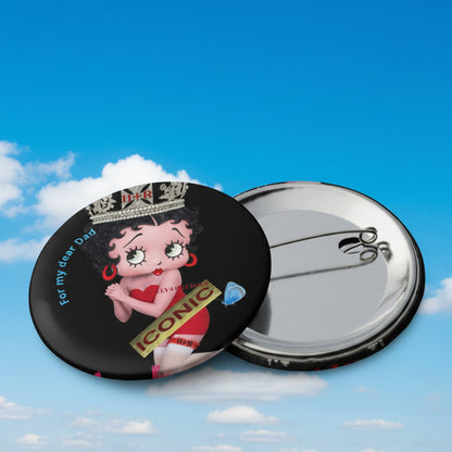 FASHION PIN BUTTONS BETTY BOOP 1